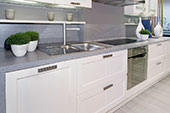 Kitchen with stone benchtop